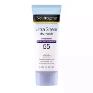 برند :  نوتروژینا Ultra sheer sunscreen اولترا شر اس پی اف : 55 ظرفیت : 88 میلی آب رسان و مرطوب کننده : بله محافظت در برابر اشعه : UVA/UVB