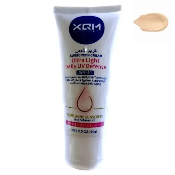 کرم ضد آفتاب XQM مدل اولترا لایت SPF40