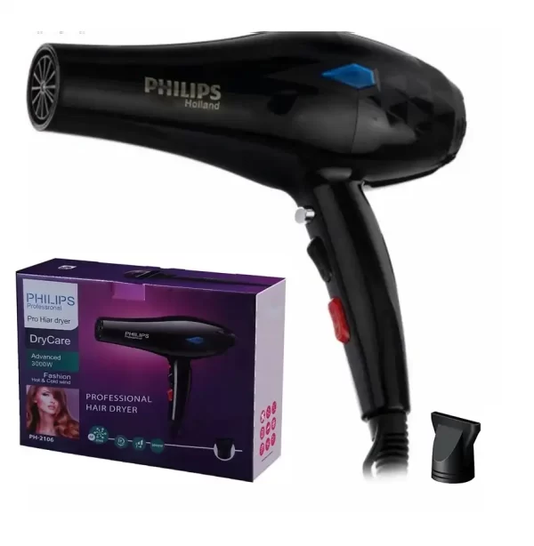 سشوار حرفه ای 3000 وات فیلیپس مدل philips ph-2106