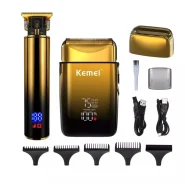 ست ماشین اصلاح شیور و خط زن کیمی مدل kemei km-2131