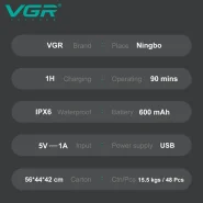 ماشین اصلاح سه تیغ وی جی آر VGR V-314