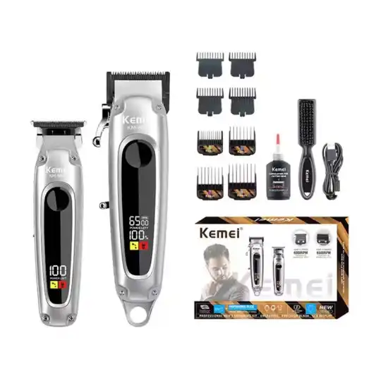 ست ماشین اصلاح موی سر و صورت کیمی مدل KM-8540